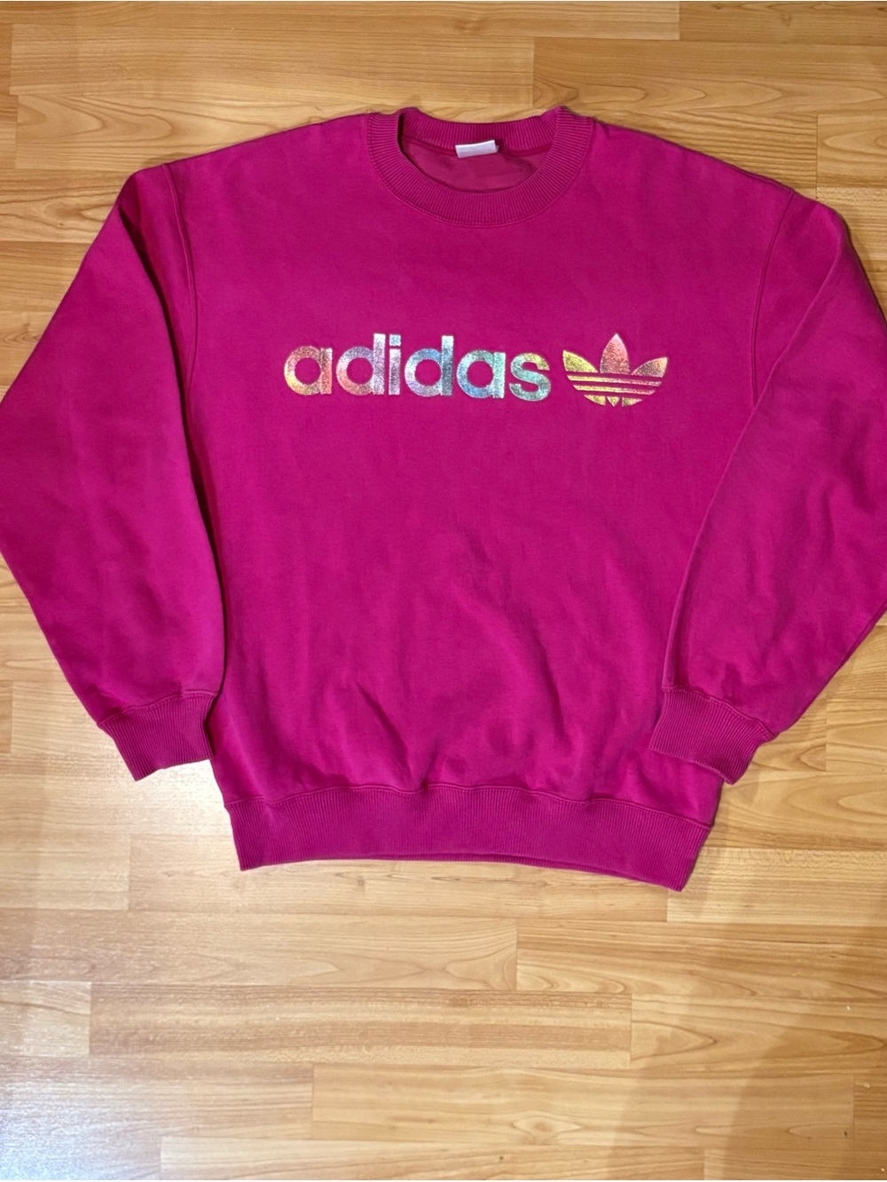 Colourful vintage adidas crewneck